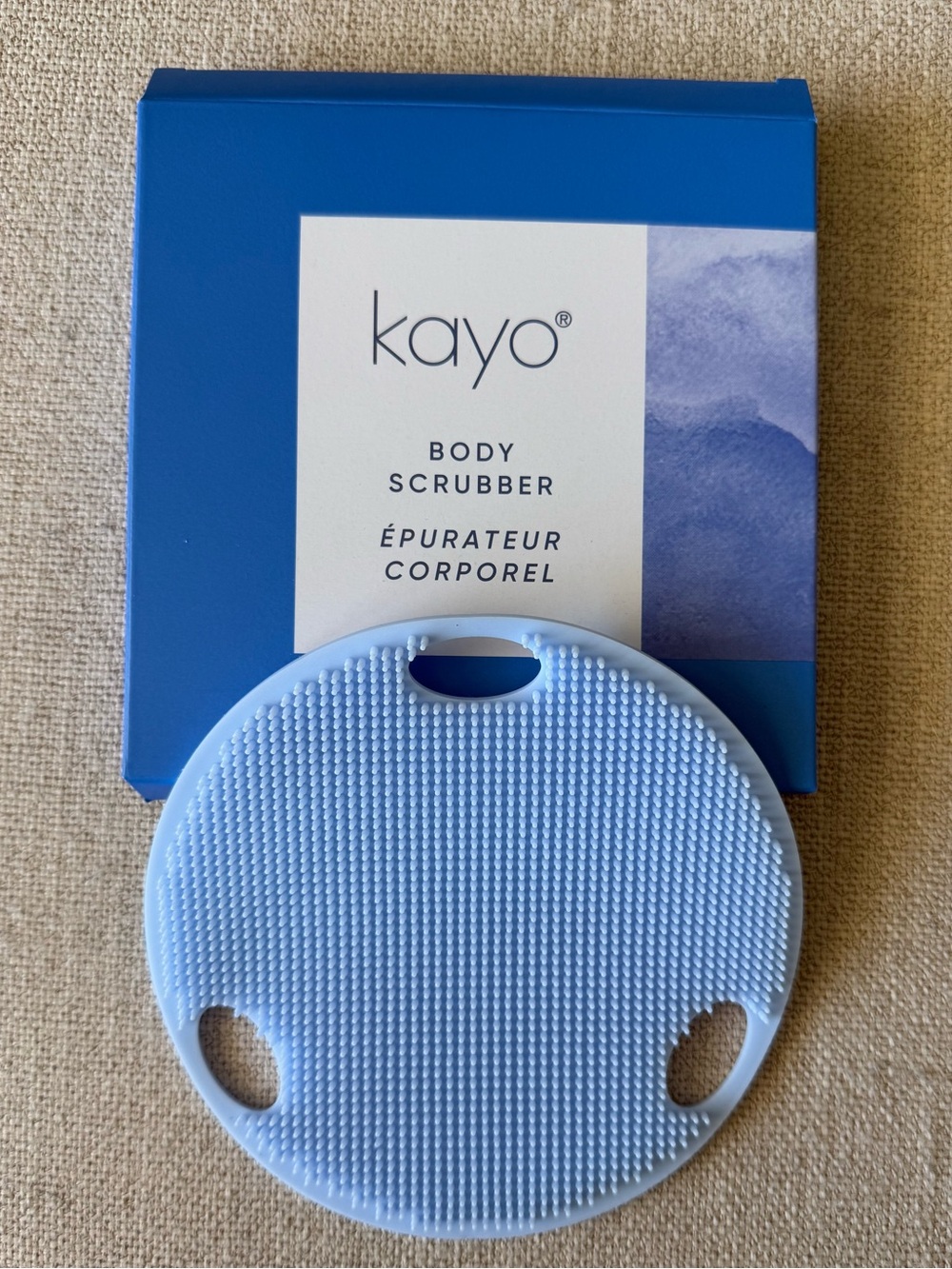 NEW Kayo Light Blue Silicone Body Scrubber FabFitFun